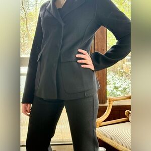 BEAUTIFUL Vintage DKNY wool angora blazer & pants Sz 4